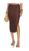 Ser.o.ya Women's Pia Mesh Midi Skirt In Brown