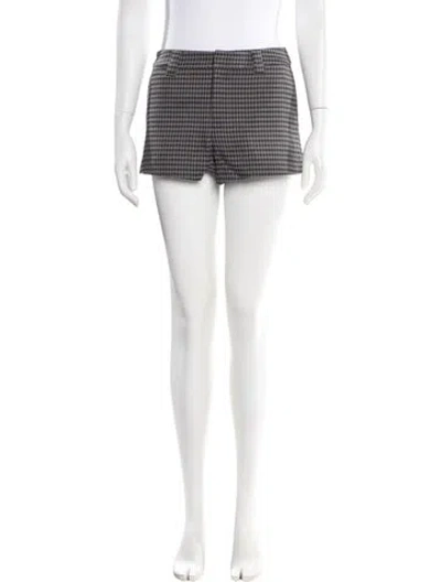 Pre-owned Ser.o.ya Plaid Print Mini Shorts In Gray