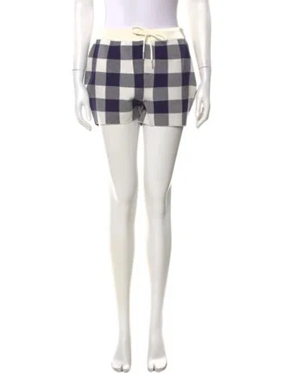 Pre-owned Ser.o.ya Plaid Print Mini Shorts W/ Tags