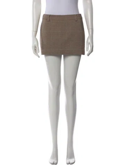 Pre-owned Ser.o.ya Plaid Print Mini Skirt W/ Tags In Multi