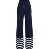 Ser.o.ya Poe Pant In Navy/white Stripe