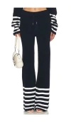 Ser.o.ya Poe Pant In Navy,white Stripe