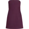 Ser.o.ya Poppi Crepe Strapless Mini Dress In Merlot