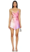 Ser.o.ya Women's Pracilla Silk Mini Dress In Sunset Tie Dye