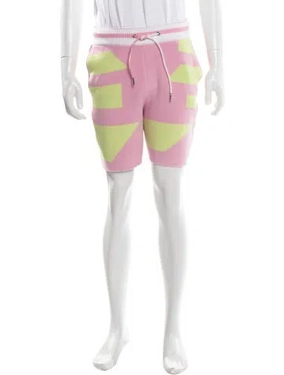 Pre-owned Ser.o.ya Printed Flat Front Shorts In Pink