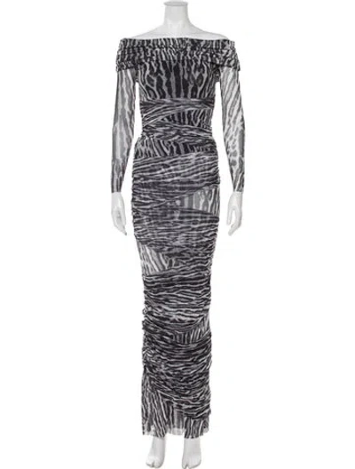 Pre-owned Ser.o.ya Printed Long Dress In Multi