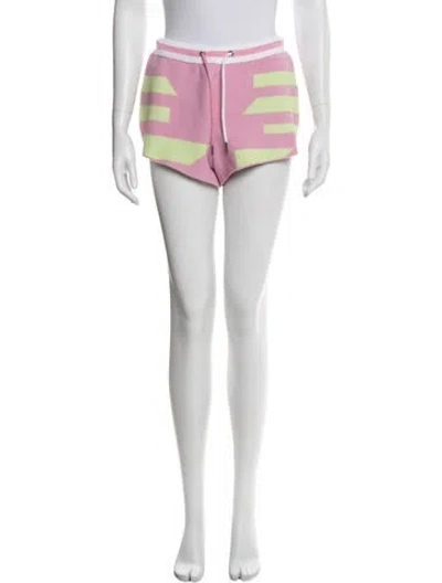 Pre-owned Ser.o.ya Printed Mini Shorts W/ Tags In White