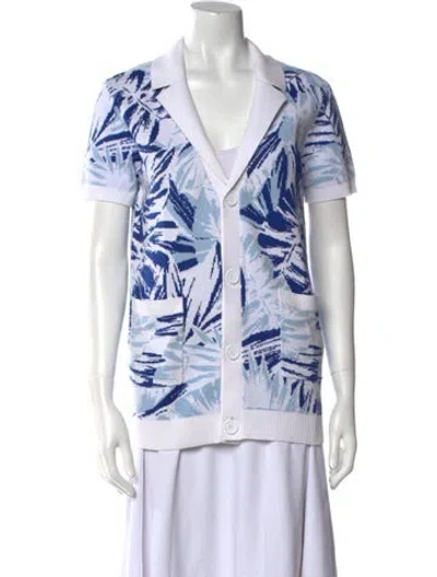 Pre-owned Ser.o.ya Printed Sweater In Blue