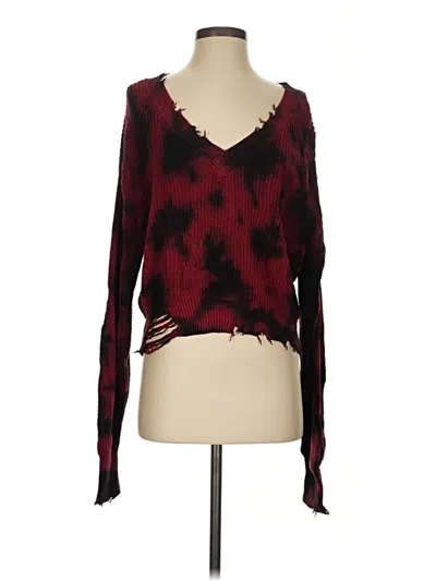 Pre-owned Ser.o.ya Pullover Sweater In Burgundy