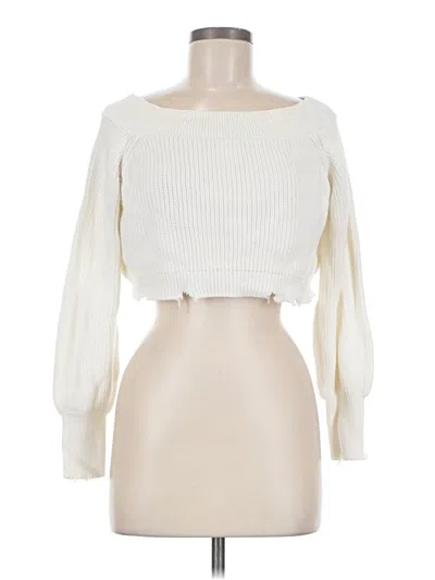 Pre-owned Ser.o.ya Pullover Sweater In Ivory