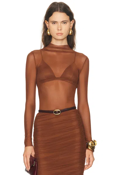 Ser.o.ya Raffaella Top In Brown