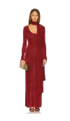 Ser.o.ya Rashelle Maxi Dress In 루비 레드