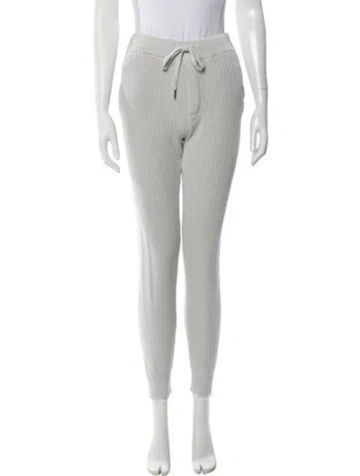 Pre-owned Ser.o.ya Raw-edge Trim Sweatpants In Gray