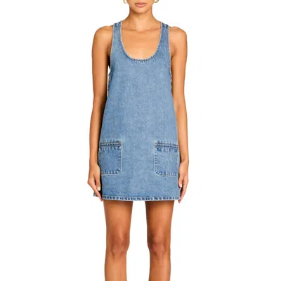 Ser.o.ya Rayna Overall Dress In Lakeside In Blue