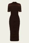 Ser.o.ya Roberta Midi Dress In Ash Brown In Brown