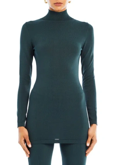 Ser.o.ya Romina Knit Top In Forest Green