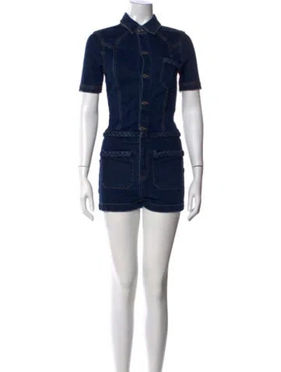 Pre-owned Ser.o.ya Romper W/ Tags In Blue