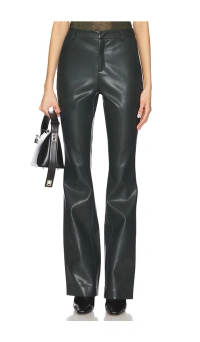 Ser.o.ya Ronja Faux Leather Trouser In Dark Green