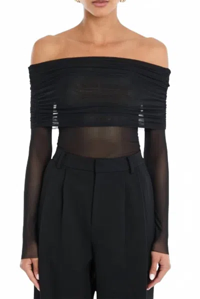 Ser.o.ya Rosa Off-shoulder Top In Black