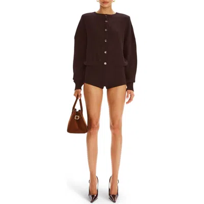 Ser.o.ya Sable Romper In Ash Brown