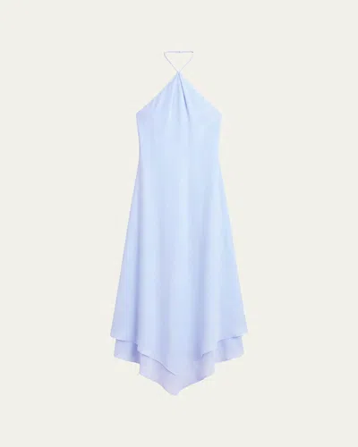 Ser.o.ya Sally Handkerchief Maxi Dress In Blue