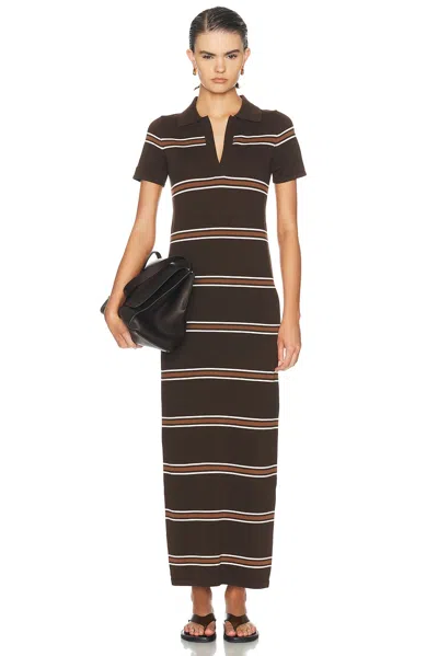 Ser.o.ya Samm Maxi Dress In Bosun Brown Stipe