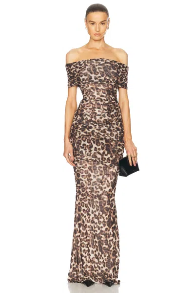 Ser.o.ya Sasha Maxi Dress In Spotted Bengal In Brown