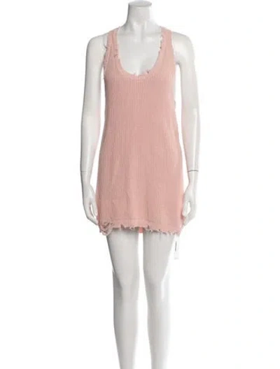 Pre-owned Ser.o.ya Scoop Neck Mini Dress In Pink