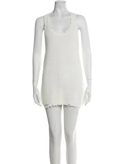 Pre-owned Ser.o.ya Scoop Neck Mini Dress W/ Tags In Neutral