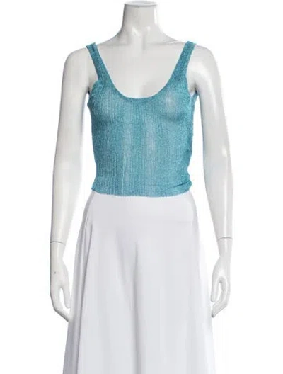 Pre-owned Ser.o.ya Scoop Neck Sleeveless Crop Top W/ Tags In White
