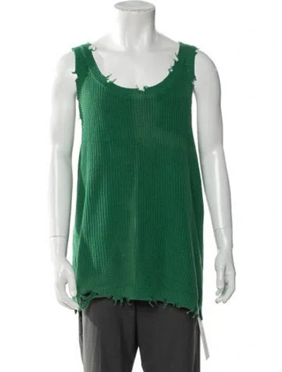 Pre-owned Ser.o.ya Scoop Neck Sleeveless Sweater Vest In Green