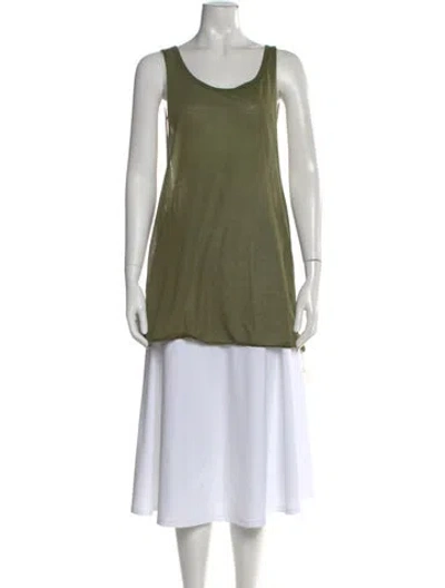 Pre-owned Ser.o.ya Scoop Neck Sleeveless Top In Green