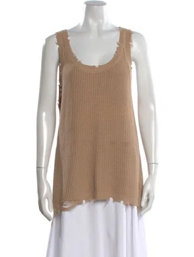 Pre-owned Ser.o.ya Scoop Neck Sleeveless Top In Neutral