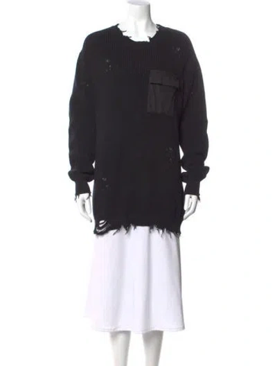 Pre-owned Ser.o.ya Scoop Neck Sweater In Black
