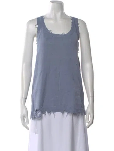 Pre-owned Ser.o.ya Scoop Neck Sweater In Blue