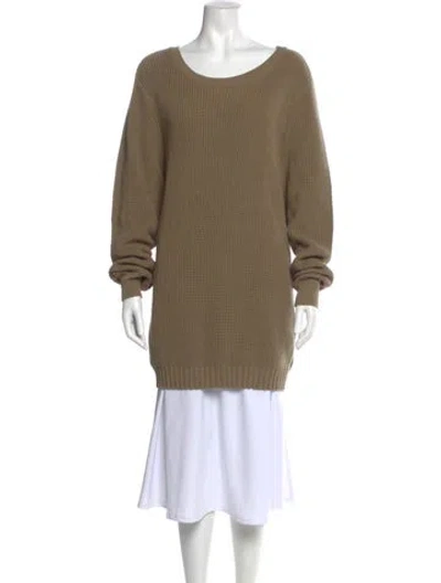 Pre-owned Ser.o.ya Scoop Neck Sweater In Brown
