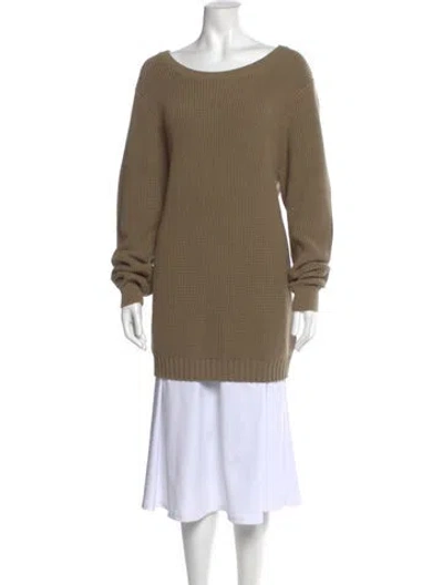 Pre-owned Ser.o.ya Scoop Neck Sweater In Brown