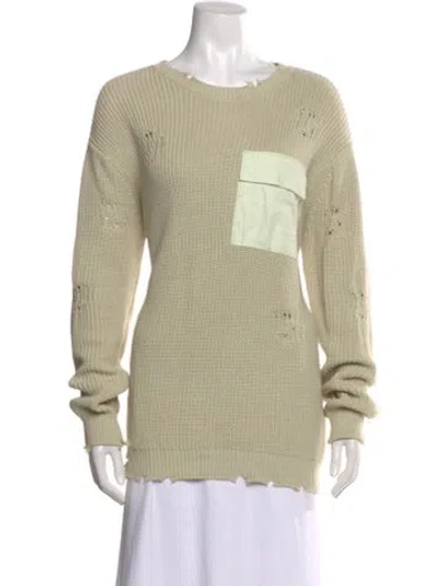 Pre-owned Ser.o.ya Scoop Neck Sweater In Green