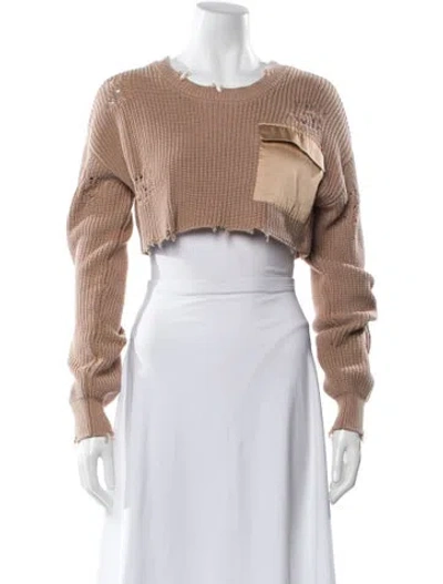 Pre-owned Ser.o.ya Scoop Neck Sweater In Neutral