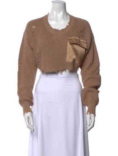 Pre-owned Ser.o.ya Scoop Neck Sweater W/ Tags In Neutral