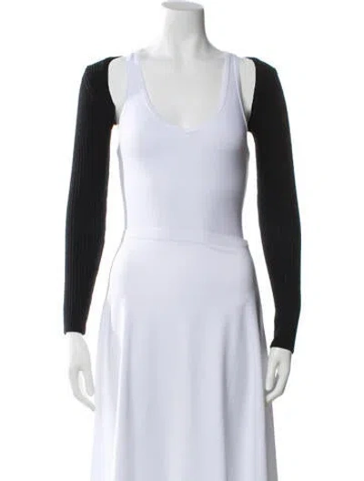 Pre-owned Ser.o.ya Scoop Neck Sweater In White