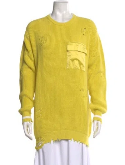 Pre-owned Ser.o.ya Scoop Neck Sweater In Yellow