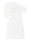 Ser.o.ya Selma Draped One-shoulder Mini Dress In White