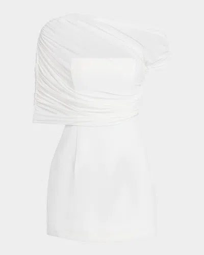 Ser.o.ya Selma Mini Crepe Dress In White