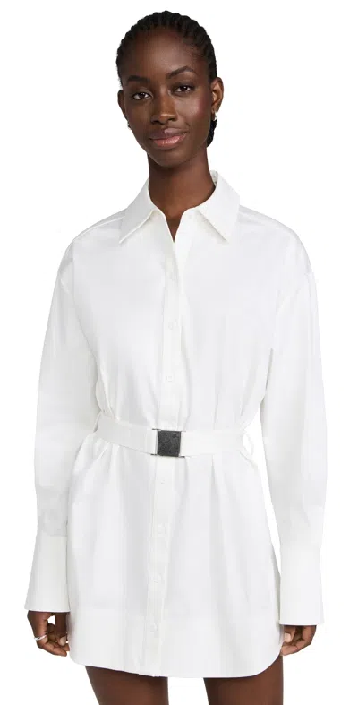 Ser.o.ya Ser. O.ya Posh Poplin Shirt Dress White