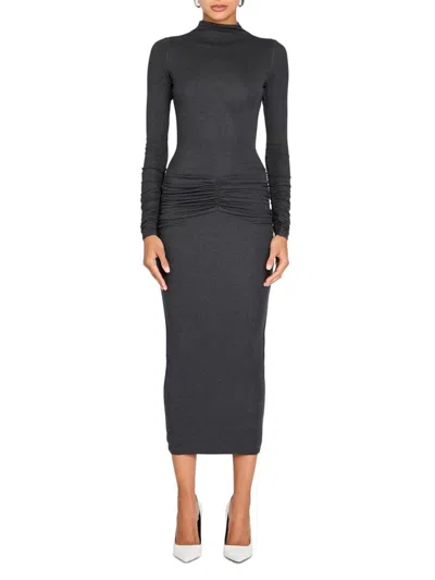 Ser.o.ya Ser. O.ya Women's Fina Tea-length Dress In Black