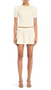 Ser.o.ya Seren Knit Skirt In Eggshell In Neutral