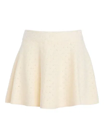 Ser.o.ya Seren Knitted Skirt In White