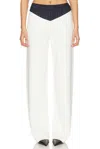 Ser.o.ya Shaina Trousers In White & Navy Pinstripe
