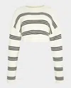 Ser.o.ya Sharlie Sweater In Eggshell Black